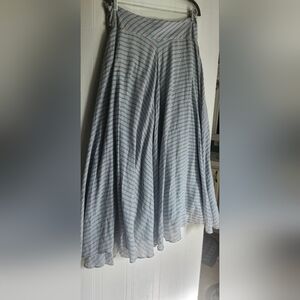 Odille Multicolor Striped A-Line Skirt